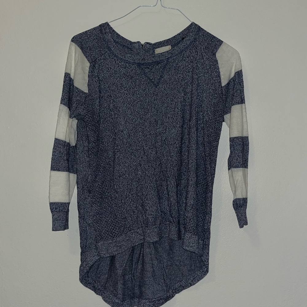 Blue and white striped long sleeve from Altar’d state